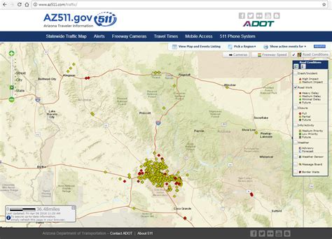 ADOT now has more than 400 traffic cameras throughout Arizonas highways showing traffic and weather conditions. . Az511 road conditions